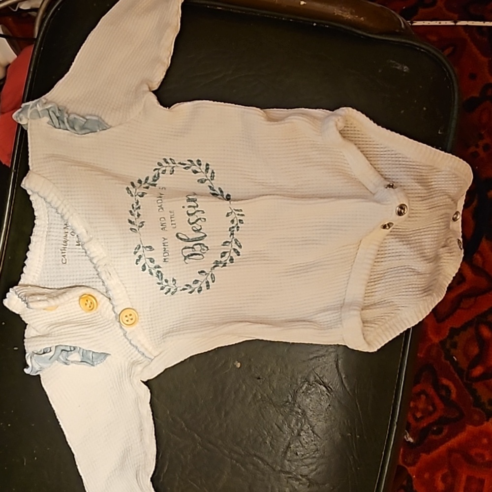 Catherine 0-3 month onesie